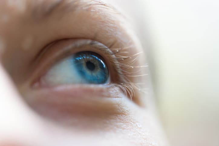 Focus on blue eyes Focus on blue eyes