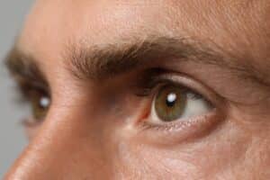 Close up of a man's eyes